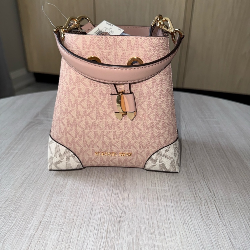 Michael Kors Pink and Cream Mini Bag